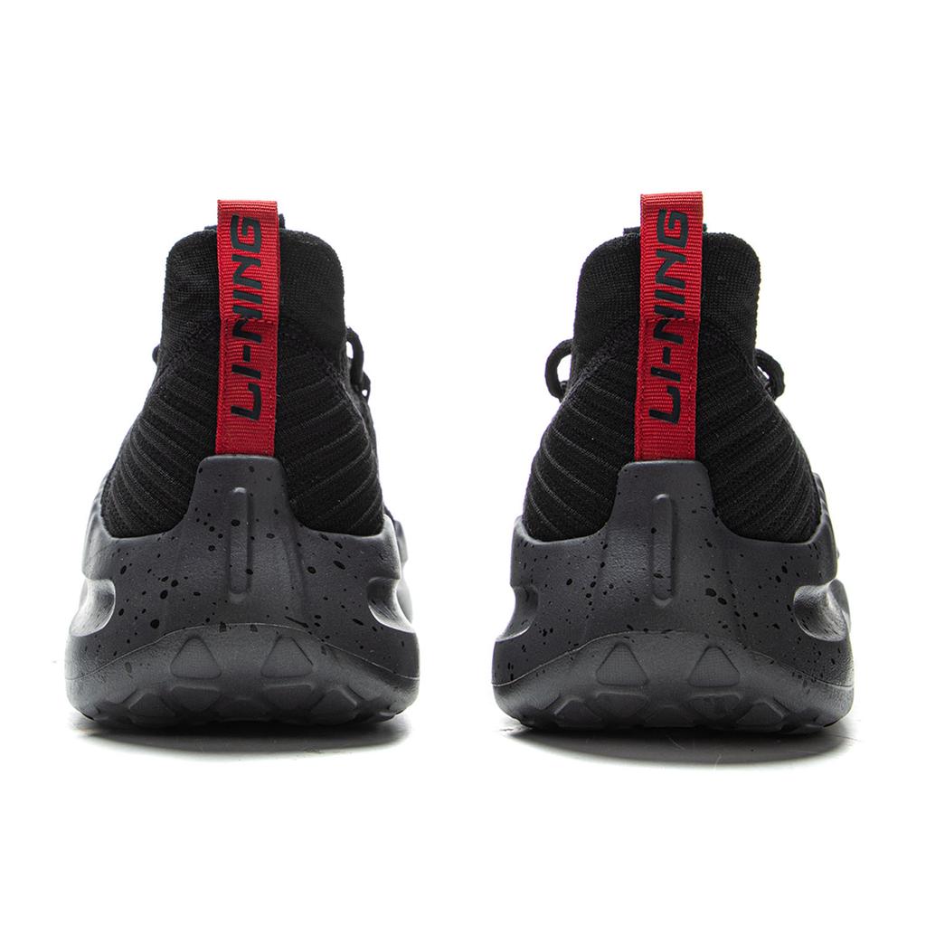 Li Ning Облачная Волна Вязаный Амортизирующий Скользкий Устойчивый к Истиранию Легкий Упругий Низкие Повседневные Кроссовки Мужские AGLV129-2