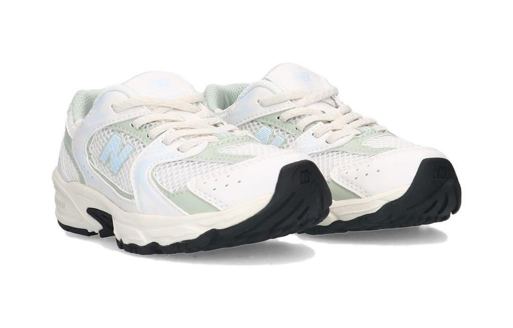 New Balance NB 530 Низкие кроссовки для бега с защитой от истирания Детские Бело-зеленые Детские PZ530ZO