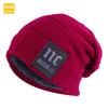 Leather Label Wool Pullover Hat, Men'S And Women'S Ear Protection Headscarf Hat, Stacking Hat, Confinement Hat Jdm-02B