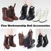 1 пара кукольной обуви из искусственной кожи, мягкие реалистичные ботинки 45297, модная кукольная обувь тонкой работы для мини