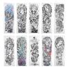 Lifelike Tattoo Stickers Fake Temporary Tattoo Large Full Arm Sticker Waterproof Tattoo Template 10pcs/Set
