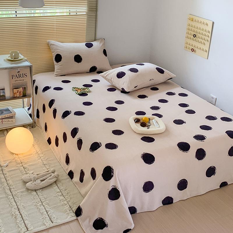 Winter Solid Color Milk Fleece Flat Sheets Bed Home Coral Fleece Thick Warm Flannel Queen King Size Bed Spread with Pillowcases