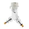 Upgrades Three Way Water Separator Valve 1 Inlet & Two Outlets Water Pipe Fitting Rust Resistant Fitting for Washer