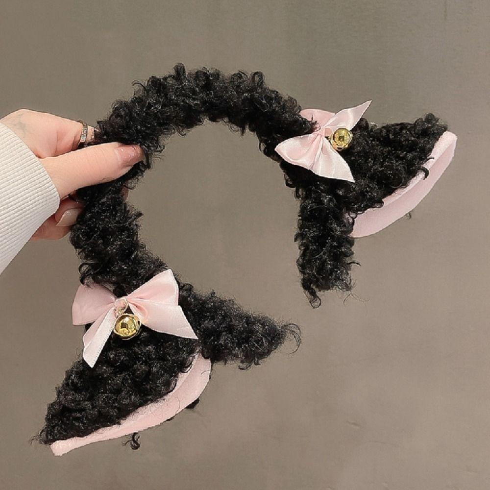 Plush Sheep Ears Headband Fancy Props Headwear Fashion Plush Hairband Costume Party