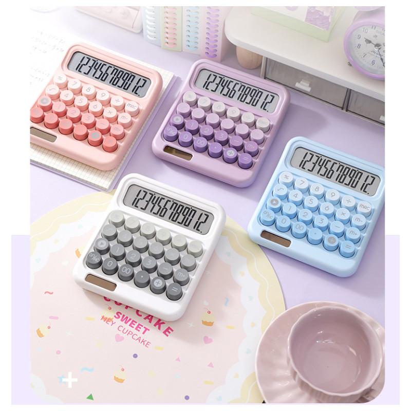 Высококачественный милый большой калькулятор с кнопками разных цветов, идеально подходящий для студентов и экзаменов