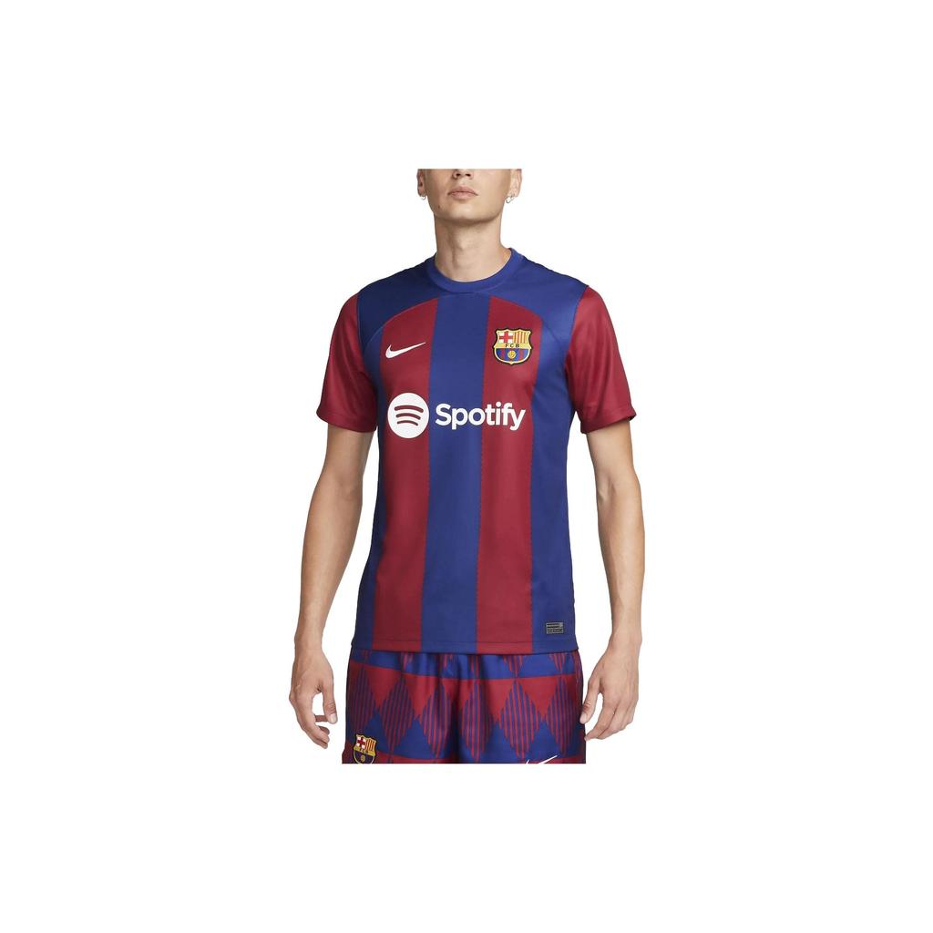 Nike Мужская футбольная форма ФК Барселона 2023/24 Stadium Домашняя Dri-FIT Глубокий королевский синий DX2687-456