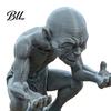 Funny Desk Gadgets Gollum Two-Hand Support Pen Holder, 3D Printed PLA Desktop Organizer, Stand Movie Character Figurine for Office And Home
