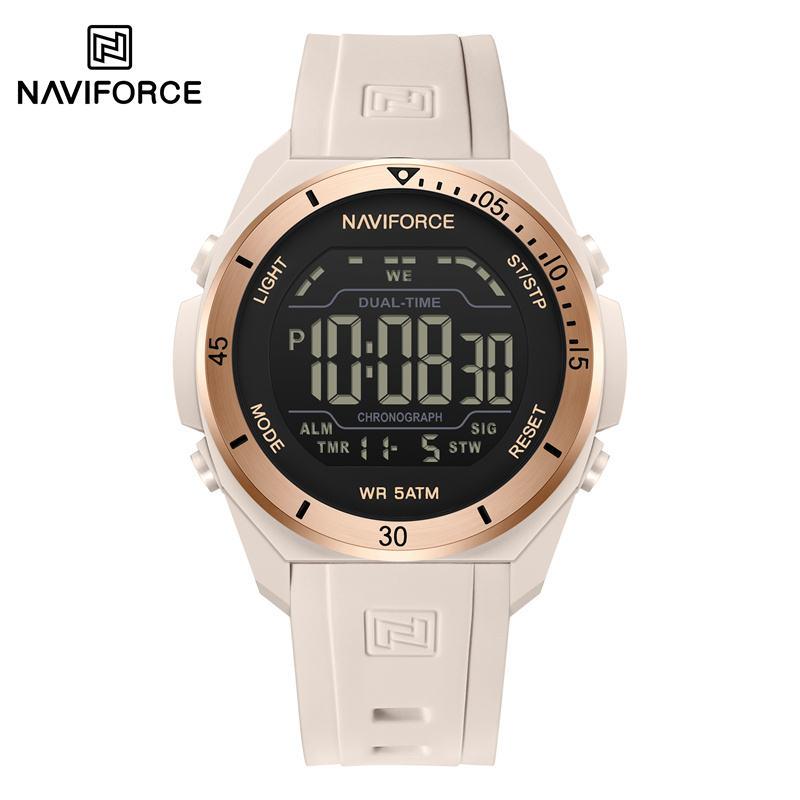 Naviforce 7138 Новые Спортивные Электронные Унисекс Часы Силиконовый Хронограф Дата Обратный Отсчет Ночная Подсветка Наручные Цифровые 2026