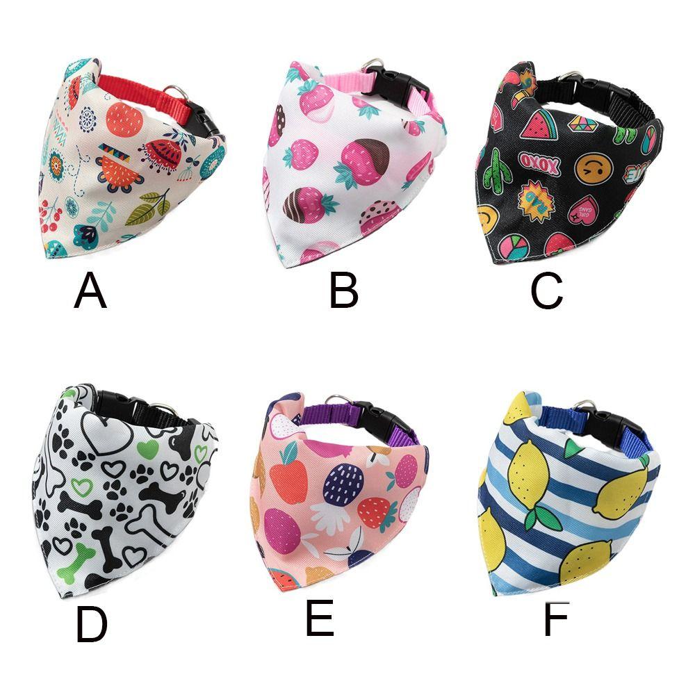 Дышащий платок для собак, регулируемое полотенце для сбора слюны, переносной нагрудник для собак с фруктами и кошками