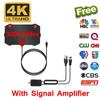 3000Miles TV Antenna 4K 1080P Indoor Digital HDTV Aerial Satellite Receiver Booster DVB T/T2 Antennas Broadcast for Car RV Travel Smart TV