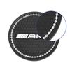 GLC GLB 1/2Pcs Non-slip Car Water Cup Pad Diamond Rhinestone Rubber Mat For Mercedes-Benz AMG W108 W124 W140 W168 W202 Car Acce