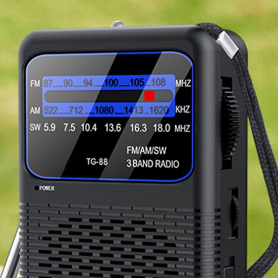 Портативное радио с долговечной двухбатарейной конструкцией, полным диапазоном покрытия, технологией низкого энергопотребления, радио для подготовки к чрезвычайным ситуациям