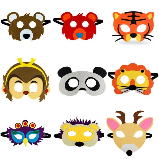 Маска на Хэллоуин, изысканная форма, яркие цвета, нетканый материал, тематика мультфильма «Зверополис», принадлежности для косплея и вечеринки.