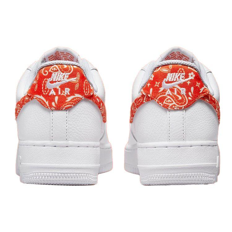 Nike Женские кроссовки Air Force 1 07 Rush Orange Paisley белые DJ9942-102