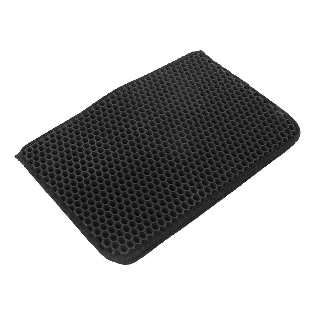 Double Layer Cat Litter Mat Waterproof 3D Honeycomb Holes Prevent Slipping Easy To Clean Cat Litter Trapping Mat