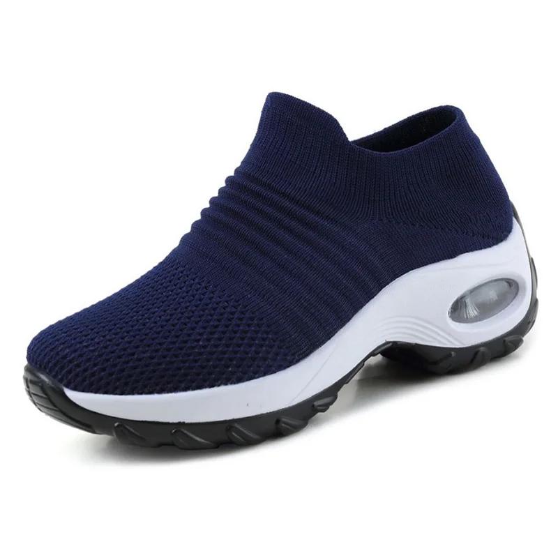 2025 весна осень модные кроссовки женские увеличивающие рост туфли 5 см повседневная женская обувь мягкая удобная сетчатая обувь D248