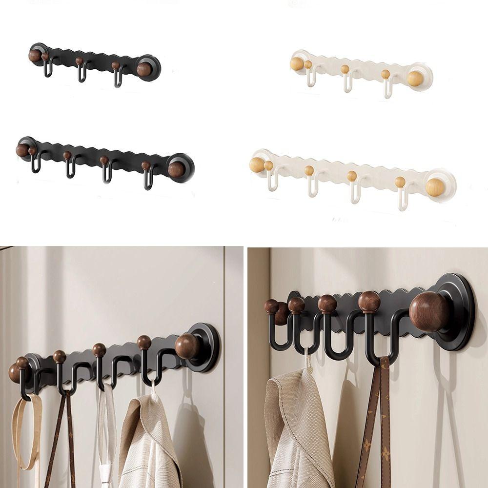 Wall Mounted Suction Cup Bathroom Hook Creative Hanging Clothes Hook Door Rear Hook Towels