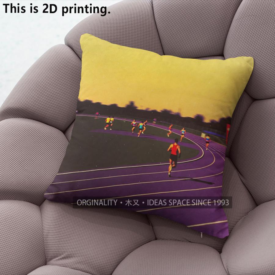Vintage Track Field Sports Throw Pillow Covers Pattern Cushion Cover Suitable for Sofa Bedroom Car Pillow Cover