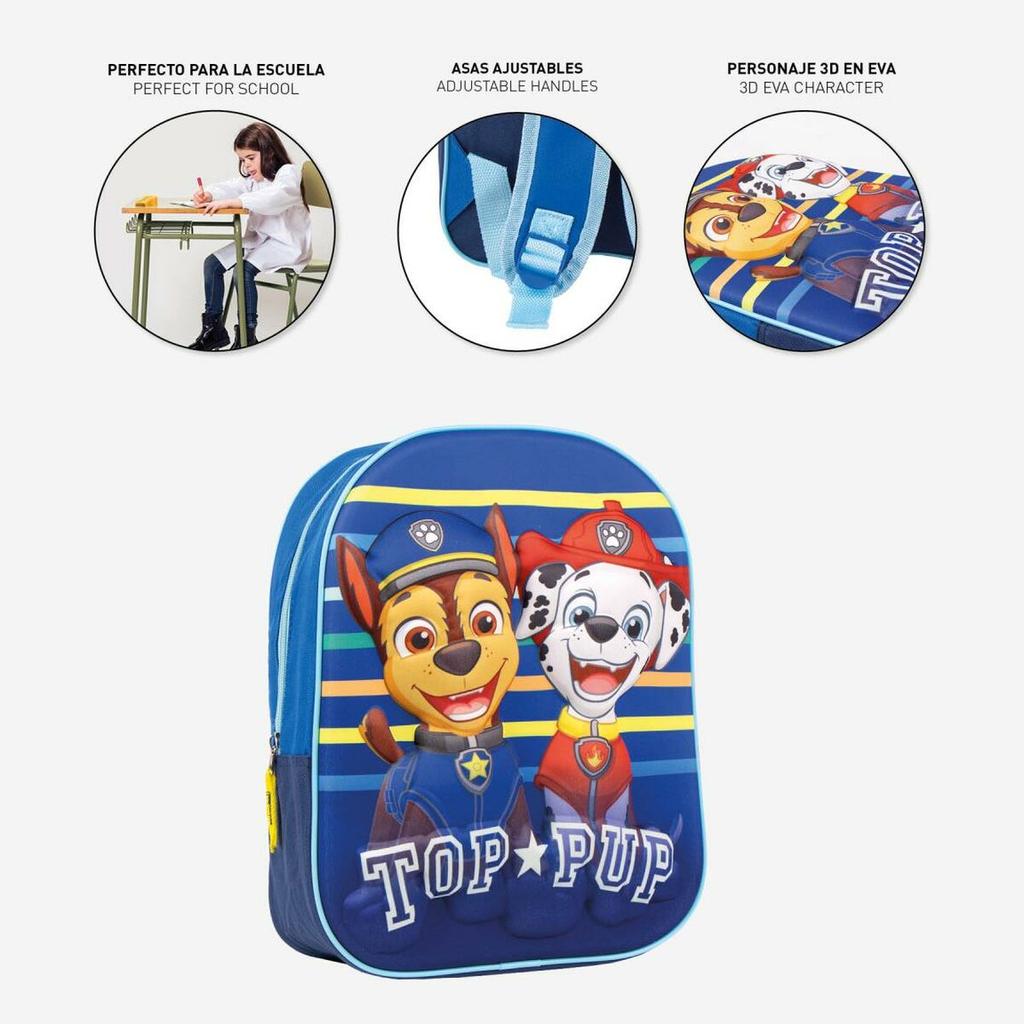 The Paw Patrol Blue School Bag (25 X 31 X 10 Cm)