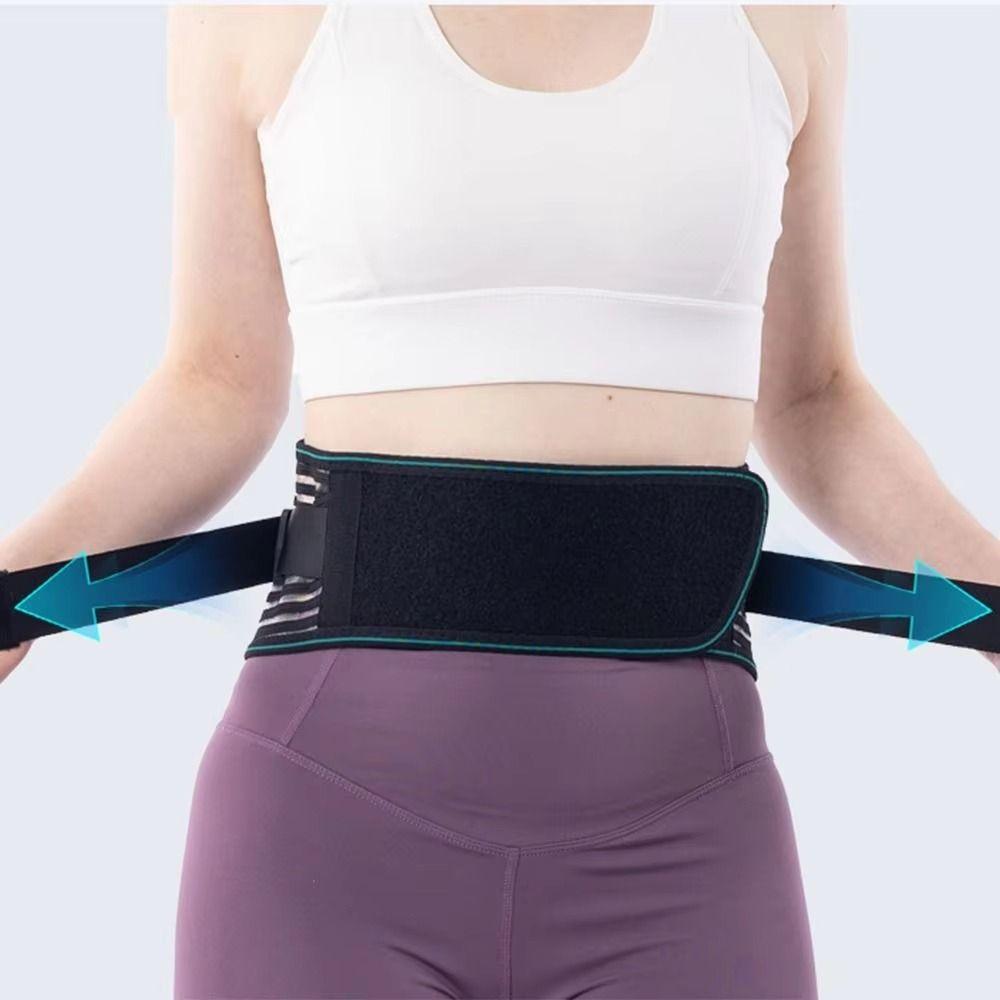 4 Steel Stays Lumbar Support Belt Compression Fitness Waist Protector Lower Back Brace Men Women