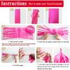 White Tassel Garland 20 Pcs, Tissue Paper Tassels Garland Banner for Party Birthday Wedding Decoration Baby Shower Table Decor