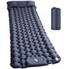 [2024 Newly Developed & Inflates In 30 Seconds] Air Mat, Camping Mat, 10CM Thick, Foot Operated, Infinitely Connectable, Includes Pillow, Sleeping In