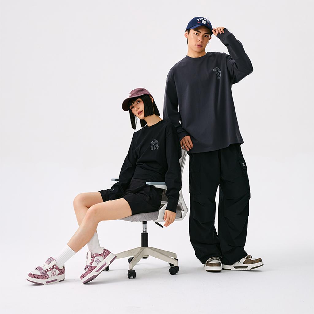 MLB New York Yankees Basic Collection 25FW T Shirt Unisex Black 3ATSB0554-50BKS