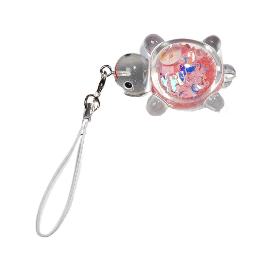 Прозрачный брелок для телефона в виде черепахи, подвеска, подвеска, маленькая черепаха, ремешок для телефона, подарок для девочки