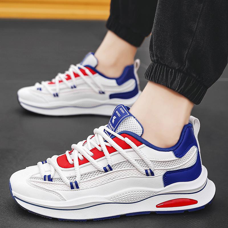 Лоферы Обувь для мужчин Вентилируемые повседневные кроссовки Мужские кроссовки Спорт и отдых Толстая подошва Износостойкие Универсальная мода