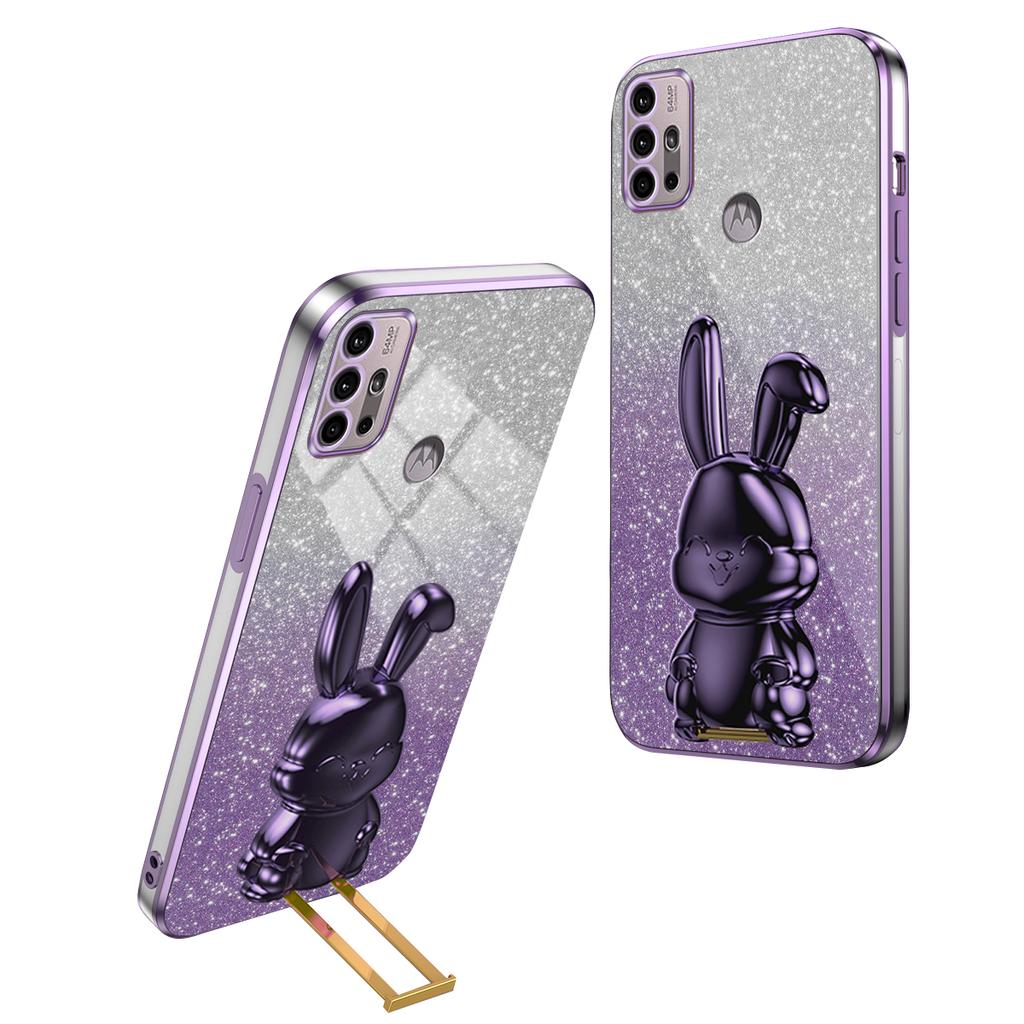 Phone Cover for Motorola Moto G30/G20/G10/G10 Power,PC+TPU Case with Hands-free Kickstand