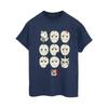 Friday The 13th Womens/Ladies Jason Masks Cotton Boyfriend T-Shirt