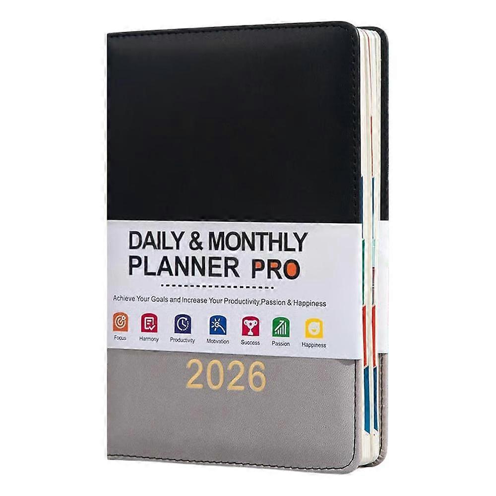 2026 English Schedule, Bound A5 Planner For Office Home School Supplies