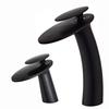 BAKALAWaterfall Wash Basin Brass High And Low Faucet Black Hot And Cold Toilet Wash Basin Bathroom Home