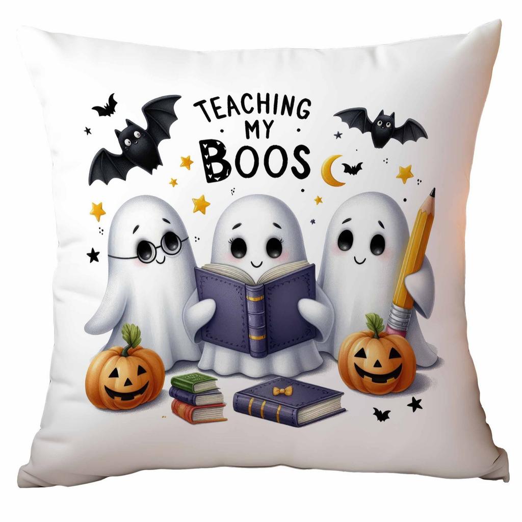 Новая Популярная Хэллоуинская Наволочка Милая Серия Привидений Льняной Материал Хэллоуин Украшение для Дивана