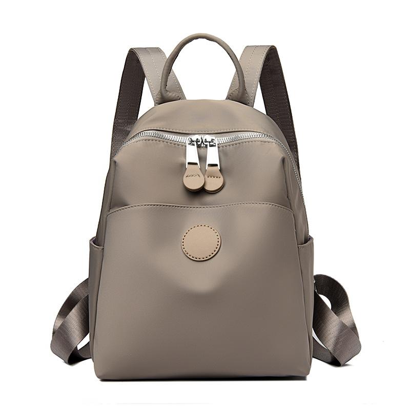 Весенний женский модный нейлоновый водонепроницаемый дорожный и городской небольшой рюкзак простой холщовый школьный портфель