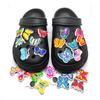 25Pcs Colorful Butterfly Series PVC Shoe Charms Decoration for Shoe Clogs Accessories