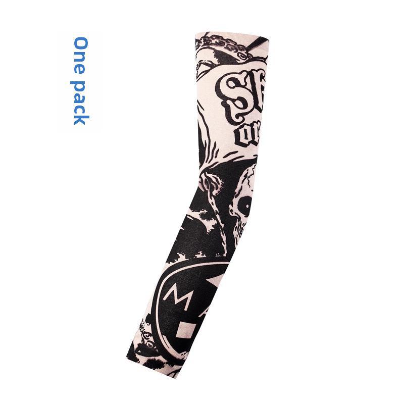 Унисекс бесшовный цветочный тату рукав на руку: Защита от солнца при езде на велосипеде и вождении