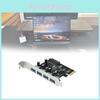 Pcie Usb30 Expansion Card With Four Ports For Desktop Computer Data Transfer