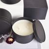 Black Tinplate Scented Candle, Scented Soy Wax Glass Cup Ornament, Holiday Gift Scented Candle