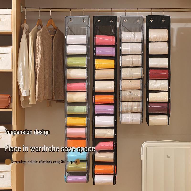 Портативный органайзер для подвешивания в шкаф для йога-штанов