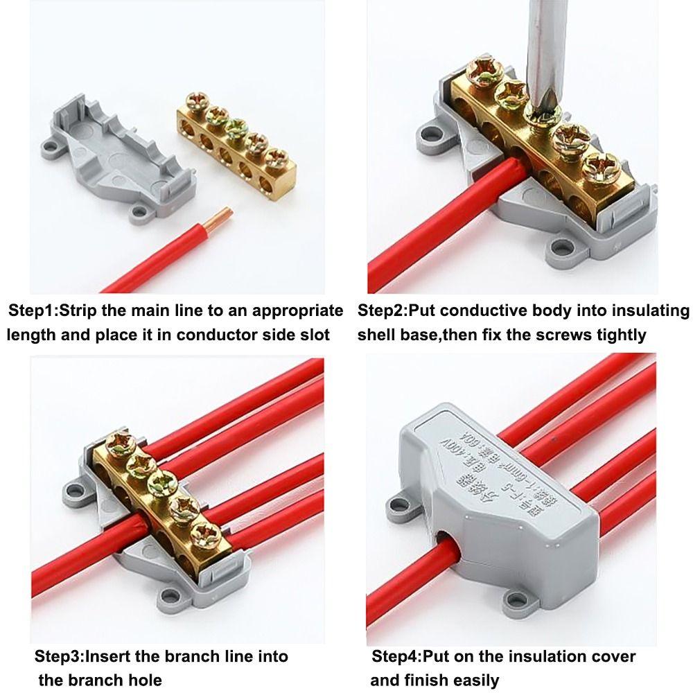 Conductor Brass High Power Splitter High Power Fast Connector Quick Terminal Block Electrical