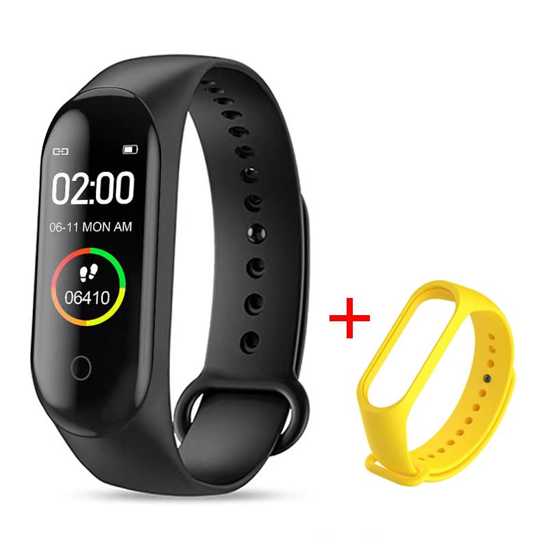 Водонепроницаемый M4 Смарт-часы Браслет Монитор артериального давления и сердечного ритма Смарт-браслет Фитнес-трекер Браслет для Android IOS