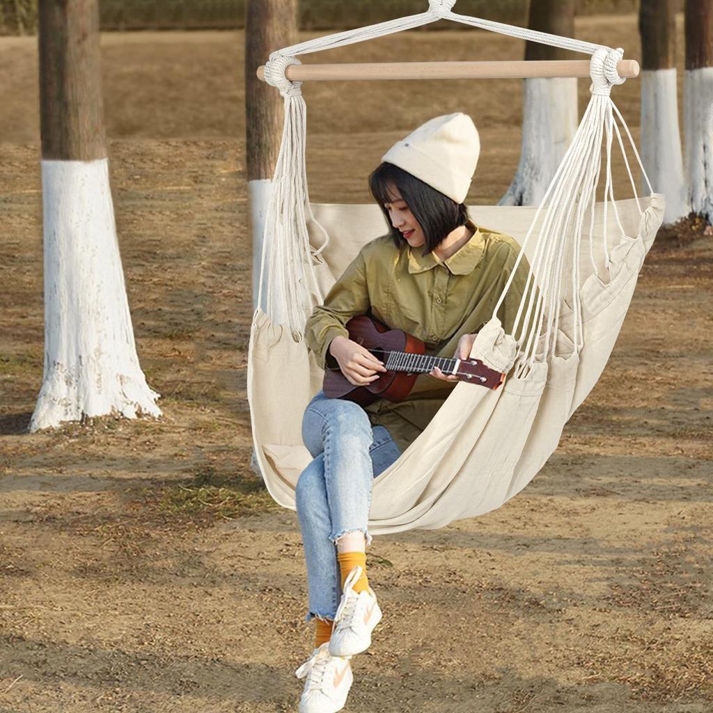 Подвесной гамак, веревка, холст, сад, для взрослых, для стульев, грузоподъемность, включает в себя 2 подушки, стул, тип, стул, кемпинг, стул, ручная вязка