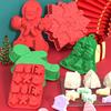 Рождественские силиконовые формы для шоколада, формы для выпечки конфет, форма для снежинок, снеговиков, рождественских елок, инструменты для изготовления конфет и тортов, декор для вечеринок