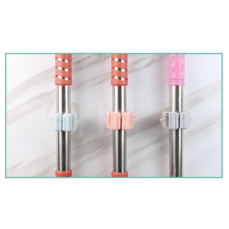 Настенный зажим для швабры, держатель для швабры, вешалка для щеток, стеллаж для домашнего хранения, крючки для ванной комнаты