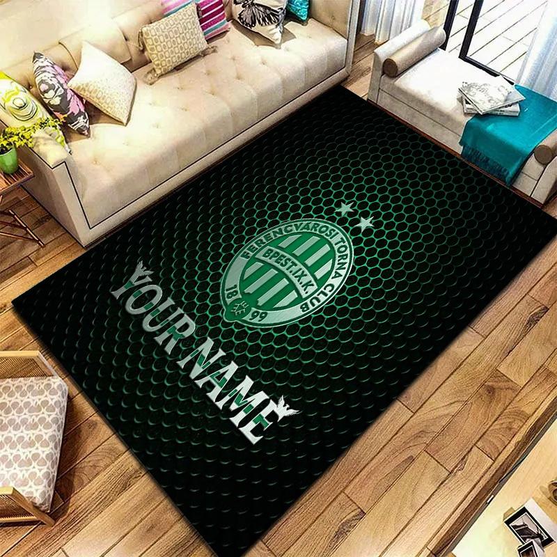 Green Eagle Crest Custom Name Carpet Rug For Living Room Bedroom Home Sofa Decoration Kids Play Nonslip Floor Mat