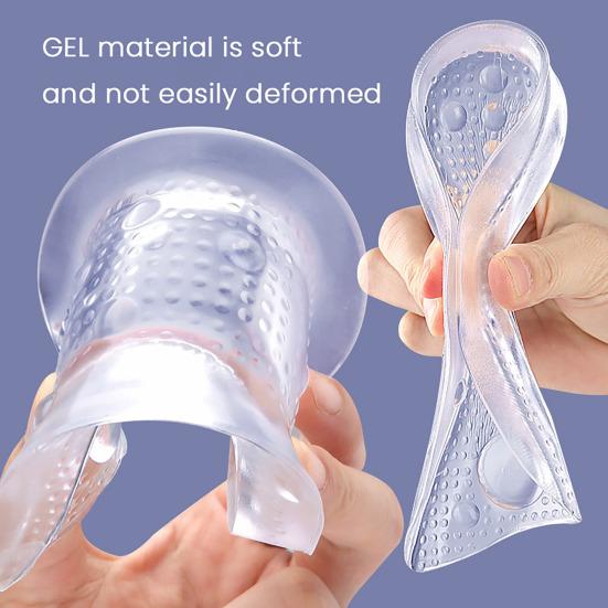 1 пара гелевых стелек для поддержки свода стопы для мужчин и женщин при плоскостопии