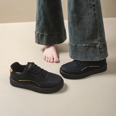 Модная осенне-зимняя женская обувь универсальна 2025 Новая корейская версия больших размеров повседневная обувь