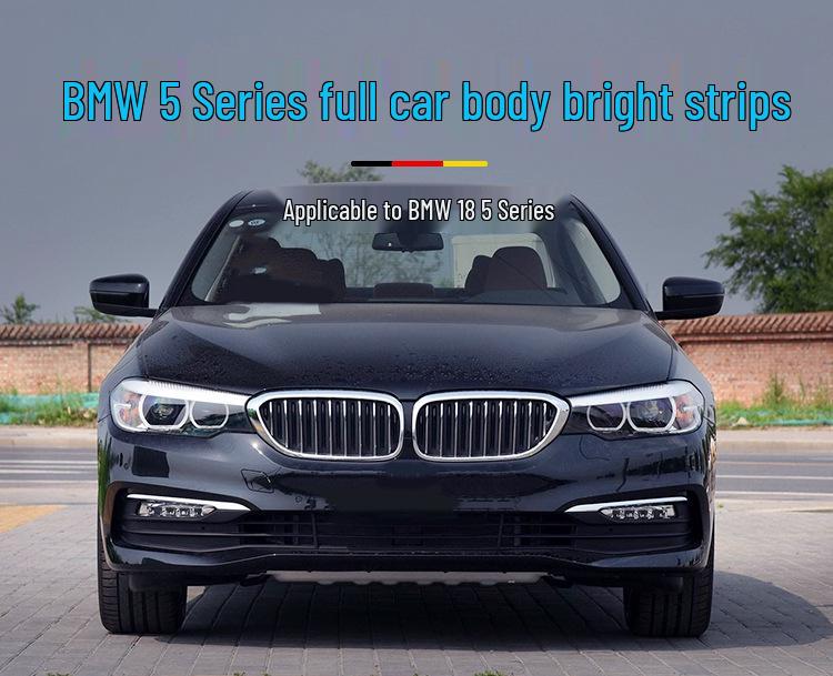 Manshi Front Bumper Decorative & Anti-collision Strip for BMW G38 528Li Fog Light Frame