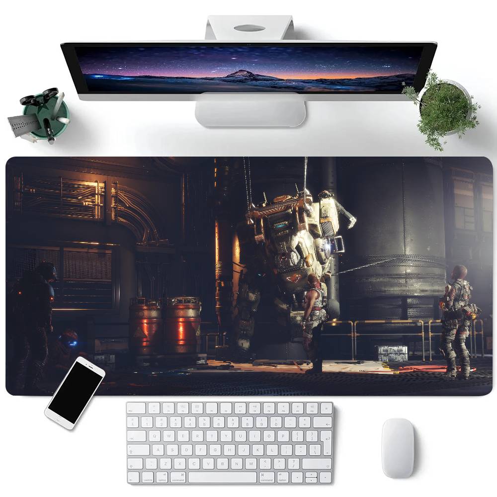 Игровой Titanfall 2 Коврик для мыши Большой Коврик для стола под клавиатуру Игровой коврик для мыши с замком по краю Нескользящий коврик